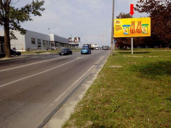 Фото рекламной плоскости по адресу Кульпарковская ул., 145, в центр, возле ТРЦ "Victoria Gardens"