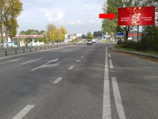 Фото рекламной плоскости по адресу Городоцкая ул. / Винниченка ул., в центр