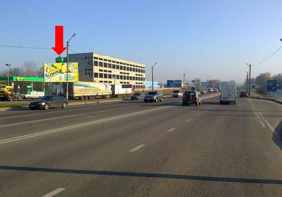 Фото рекламної площини за адресою Городоцкая ул., 288, АЗС "WOG", возле супермаркетов "METRO", "Эпицентр", в центр