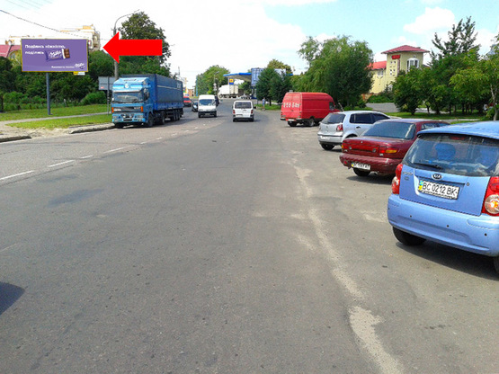 Фото рекламной плоскости по адресу Вашингтона ул., 5А, напротив, в центр