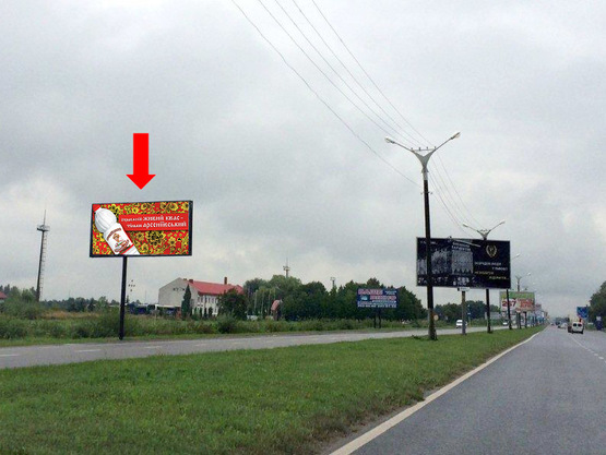 Фото рекламной плоскости по адресу Стрыйская ул., 121, возле ТРЦ "King Cross", супермаркетов "Ашан", "Фокстрот", "Эпицентра", ипподрома, из центра