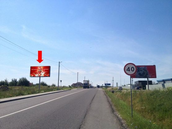 Фото рекламной плоскости по адресу Окружная дорога, с. Сокольники, из центра