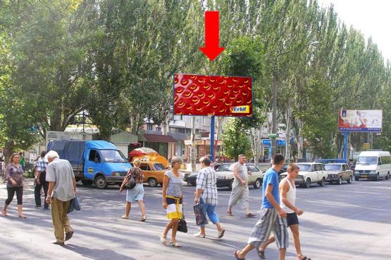 Фото рекламної площини за адресою 50-летия Победы пр., возле "Рижского" рынка