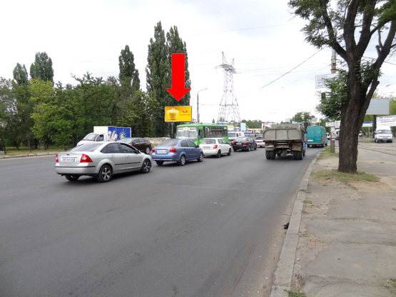 Фото рекламной плоскости по адресу Богоявленский пр. (бывш. Октябрьский пр.) / Кузнецкая ул. (бывш. Скороходова ул.), в сторону Автолвокзала
