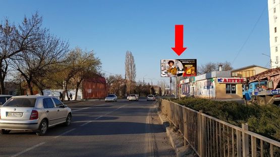 Фото рекламной плоскости по адресу Богоявленский пр. (бывш. Октябрьский пр.) / Сагайдачного ул. (бывш. Ватутина ул.), в центр