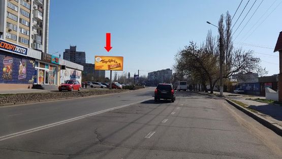 Фото рекламной плоскости по адресу Богоявленский пр. (бывш. Октябрьский пр.) / Сагайдачного ул. (бывш. Ватутина ул.), из центра