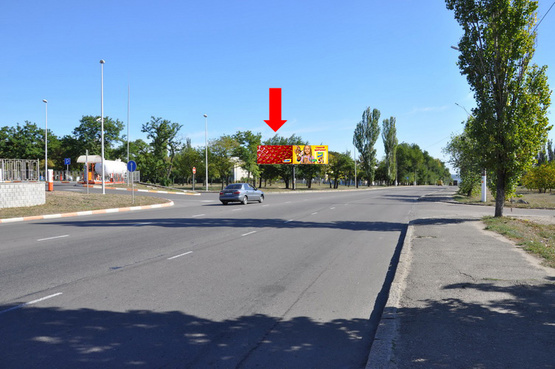 Фото рекламной плоскости по адресу Веселиновская ул., возле АЗС "Formula", в центр, левая