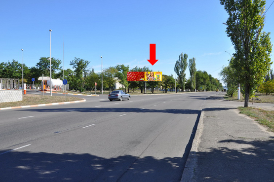 Фото рекламной плоскости по адресу Веселиновская ул., возле АЗС "Formula", в центр, правая