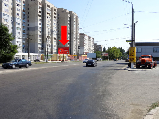 Фото рекламной плоскости по адресу Героев Сталинграда пр., 101, Терновская развилка, возле Новой Почты, супермаркета "АТБ", в центр