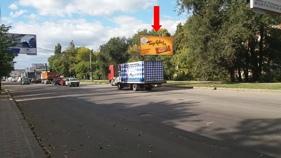 Фото рекламной плоскости по адресу Херсонское шоссе, 94 / Космонавтов ул., возле АЗС "Amic", возле Николаевского хлебозавода №1, в центр