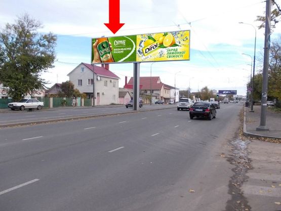 Фото рекламної площини за адресою Рихтера ул. (бывш. Щорса ул.), 99, разделитель, в сторону пл. Независимости, левая