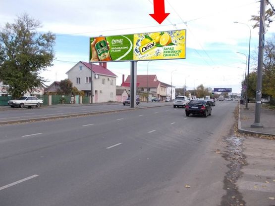 Фото рекламної площини за адресою Рихтера ул. (бывш. Щорса ул.), 99, разделитель, в сторону пл. Независимости, правая