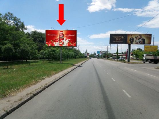 Фото рекламної площини за адресою Южная дорога, 3, в центр