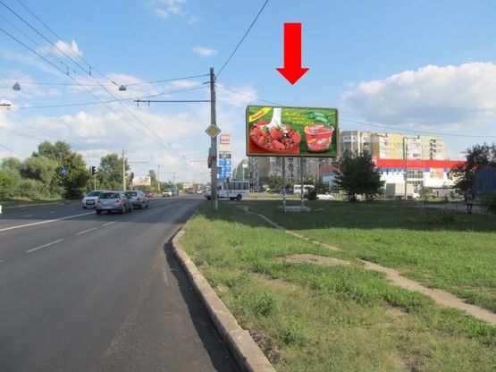 Фото рекламной плоскости по адресу Героев Крут ул. (бывш. Черепина ул.) / Сирко ул. (бывш. Кортченко ул.), возле супермаркета "Экомаркет"