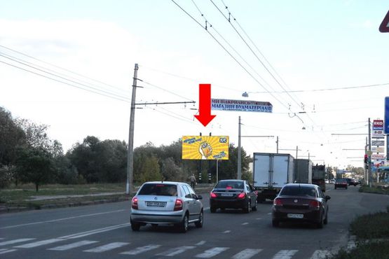 Фото рекламної площини за адресою Героев Крут ул. (бывш. Черепина ул.) / Сирко ул. (бывш. Кортченко ул.), 2, возле супермаркета "Экомаркет"