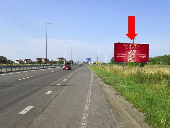 Фото рекламной плоскости по адресу Контрольно-пропускной пункт "Чоп", въезд  со стороны Венгрии