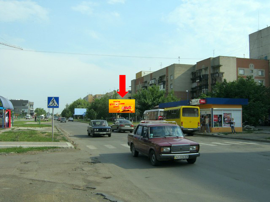 Фото рекламной плоскости по адресу Легоцкого ул., 22, в сторону ул. Заньковецкой, ТЦ "Токио"