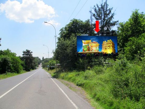 Фото рекламной плоскости по адресу Собранецкая ул., вьезд в город со стороны Словакии