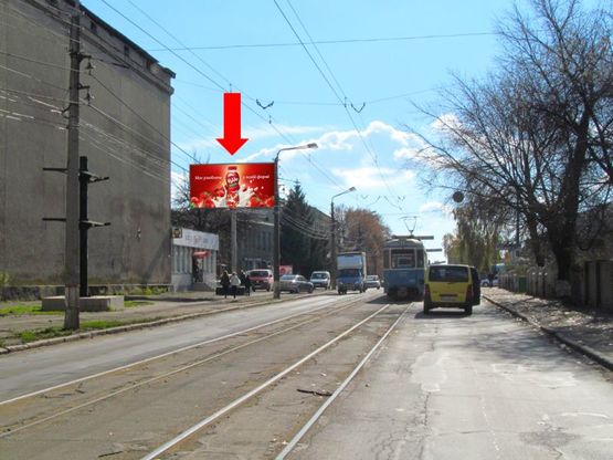 Фото рекламной плоскости по адресу Батожская ул. (бывш. Кирова ул.), 8, напротив, в центр