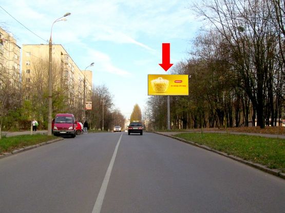 Фото рекламной плоскости по адресу Первозванного ул. (бывш. Стахурского ул.), 6, в центр