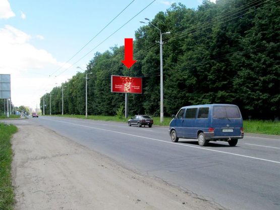 Фото рекламной плоскости по адресу Гниванское шоссе, котеджный городок "Царское село", из центра