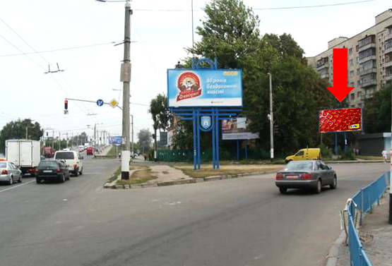 Фото рекламной плоскости по адресу Киевская ул., 122 / Петлюры ул. (бывш. ул. Бородия), возле автовокзала