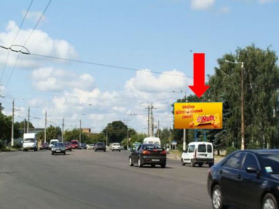 Фото рекламної площини за адресою Независимости пр. (бывш. ул. Ватутина), 55 / Мазепы ул. (бывш. ул. Мануильского), в центр