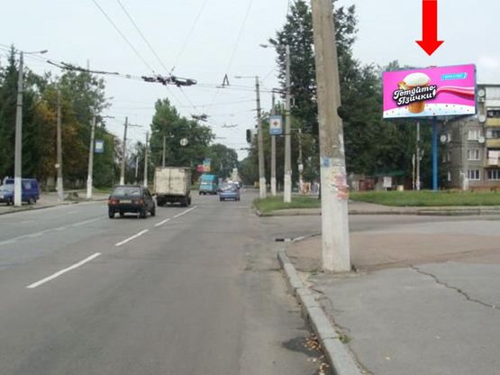 Фото рекламної площини за адресою Витрука ул. / ул. Циолковского, Полевая пл., возле ночного клуба "Марио"