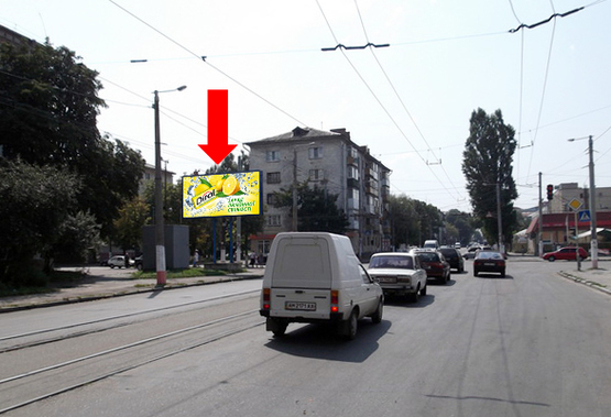 Фото рекламной плоскости по адресу Грушевского ул. (бывш. ул. Котовского), 14 / Покровская ул. (бывш. ул. Щорса)