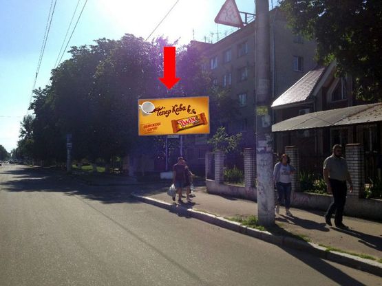 Фото рекламной плоскости по адресу Грушевского ул. (бывш. ул. Котовского), 35 / ул. Князей Острожских, в центр