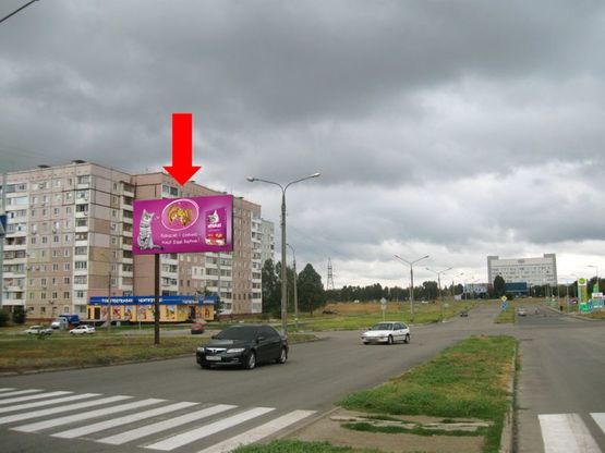 Фото рекламной плоскости по адресу Юбилейный пр. / Казака Бабуры ул. (бывш. Жукова ул.), в направлении Новостроек ул.