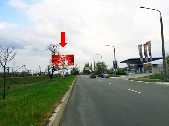 Фото рекламной плоскости по адресу Тюленина ул., напротив АЗС "Укрнафта", 500 м до Соборного пр. (бывш. пр. Ленина)