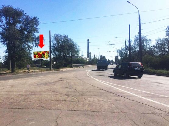 Фото рекламної площини за адресою Седова ул. - Южное шоссе, возле жд моста, в центр