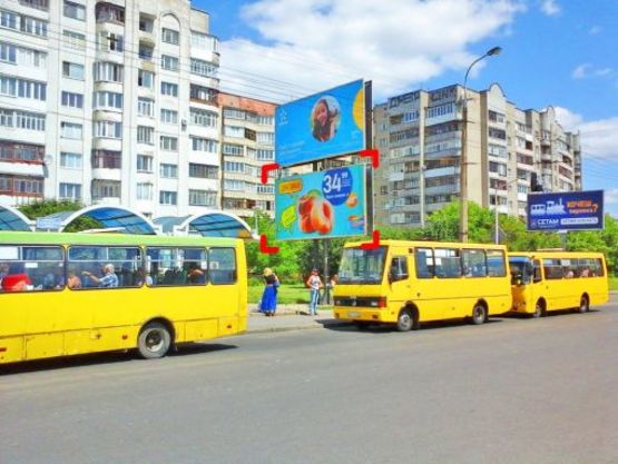 Фото рекламной плоскости по адресу пер. вул. Кравчука – Соборності, знизу