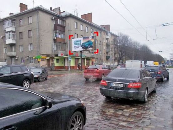 Фото рекламной плоскости по адресу пер. вул. Городоцької – Народної