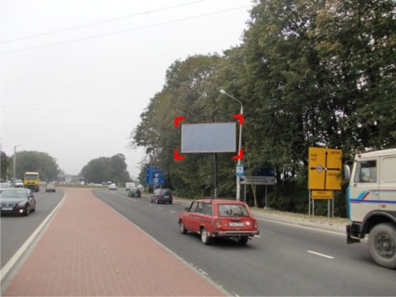 Фото рекламной плоскости по адресу вул. Городоцька, 300 (біля повороту на ТЦ "Метро"), місце 1
