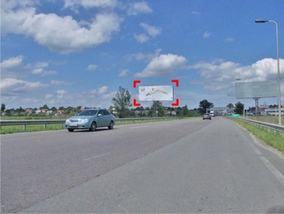 Фото рекламной плоскости по адресу с. Малі Підліски (Київська траса, напрямок до Києва), конструкція |, 5х12 м