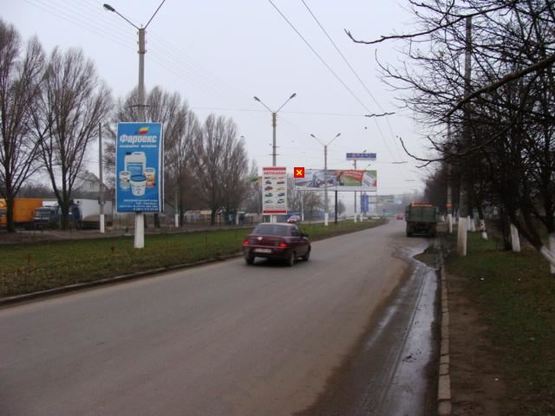 Фото рекламной плоскости по адресу Калиновская ул, ост трол 5, к рынку, левый