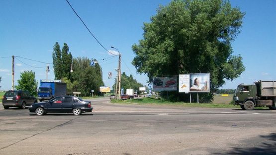 Фото рекламной плоскости по адресу Смилянский КПП, въезд в город  правый