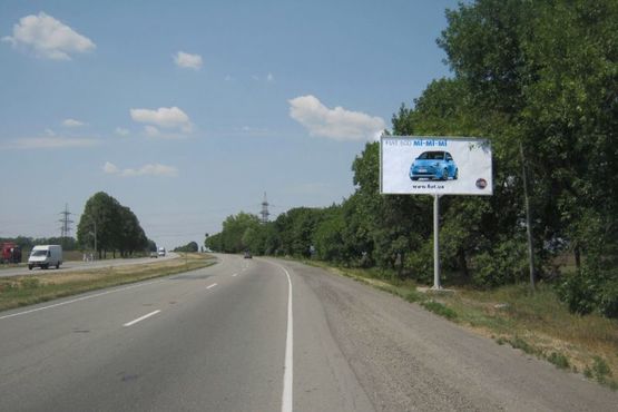 Фото рекламной плоскости по адресу Криворізьке шосе - Заповідна вул.