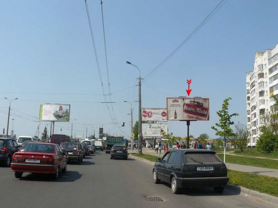 Фото рекламной плоскости по адресу Соборности пр. / Кравчука ул., в центр