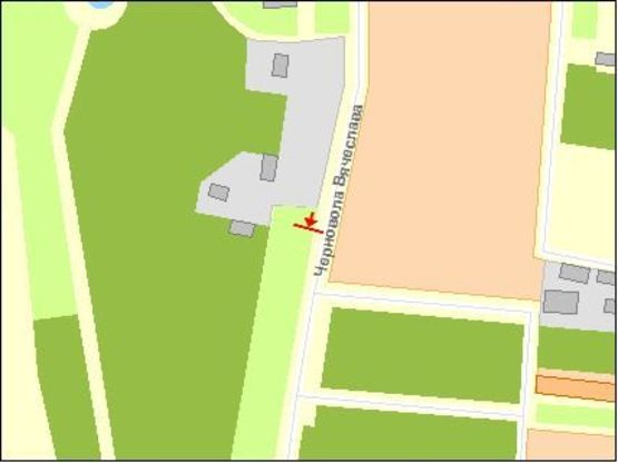 Схема рекламної площини за адресою Черновола В ул., выезд из города