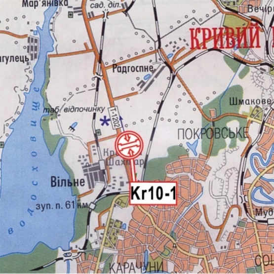 Схема рекламной плоскости по адресу Кировоградское шосе Н-23, на разделителе, (104км+700м напротив Райдержветмед, АЗС "Элин", "Новый двор"), в направл.выезда из города