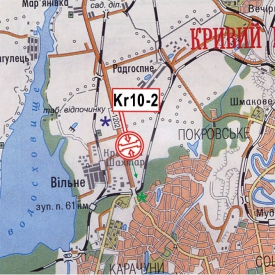 Схема рекламной плоскости по адресу Кировоградское шосе Н-23, на разделителе, (104км+700м напротив Райдержветмед, АЗС "Элин", "Новый двор"), в направл. в центр города