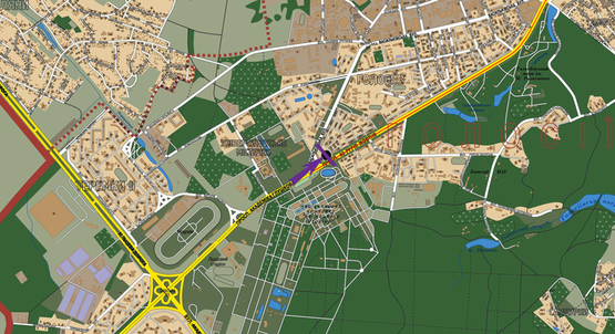 Схема рекламной плоскости по адресу пр.Голосеевский,128