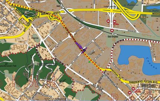 Схема рекламной плоскости по адресу Новоконстантиновская, /ул.Корабельная