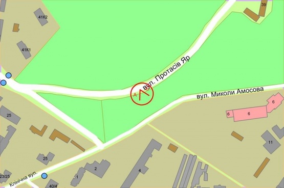 Схема рекламной плоскости по адресу Протасов Яр(300м до  д.39)