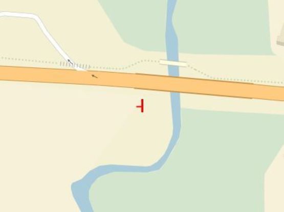 Схема рекламной плоскости по адресу Князя Владимира пр. / Проточный пер., не доезжая до Шевченка пл., возле р. Протока