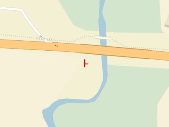 Схема рекламной плоскости по адресу Князя Владимира пр. / Проточный пер., не доезжая до Шевченка пл., возле р. Протока