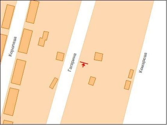 Схема рекламної площини за адресою 1-ого Мая ул., 263